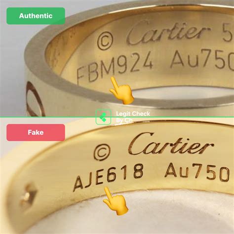 cartier ring serial number authenticity